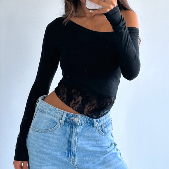 What You Did Long Sleeve Top Black - Picture 5 of 5